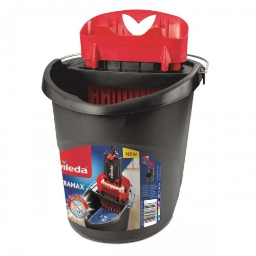 Cleaning bucket Vileda Ultramax Black Red Plastic 10 L 38 x 38 x 38 cm image 1