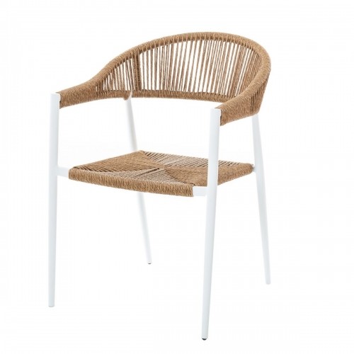 Garden chair Neska White Aluminium synthetic rattan 56 x 59,5 x 81 cm image 1