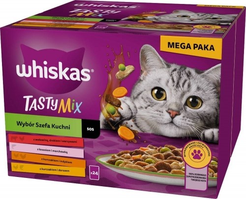 WHISKAS Adult Chef's Choice in sauce - wet cat food - 24x85 g image 1