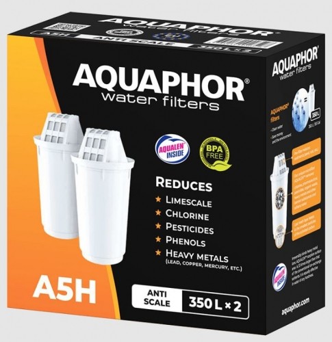 Water filter Aquaphor A5H for hard water (set of 2 pieces) image 1