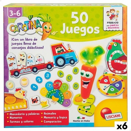 Образовательный набор Lisciani Carotina Baby 50 Juegos электрический 4,5 x 14,5 x 3,5 cm (6 штук) image 1