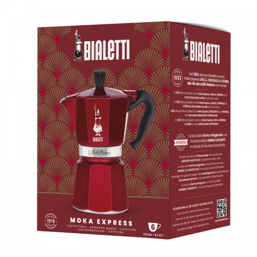 Bialetti - Deco Glamour - Moka Express 6tz Czerwona image 1