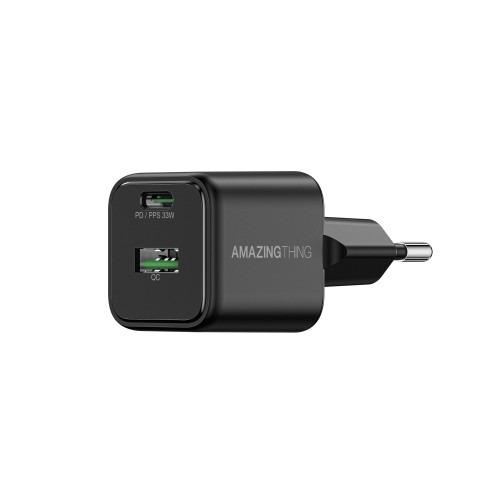 OEM Amazing Thing Wall charger Explorer Pro EUEP33W - USB + Type C - PD 33W 3A black image 1