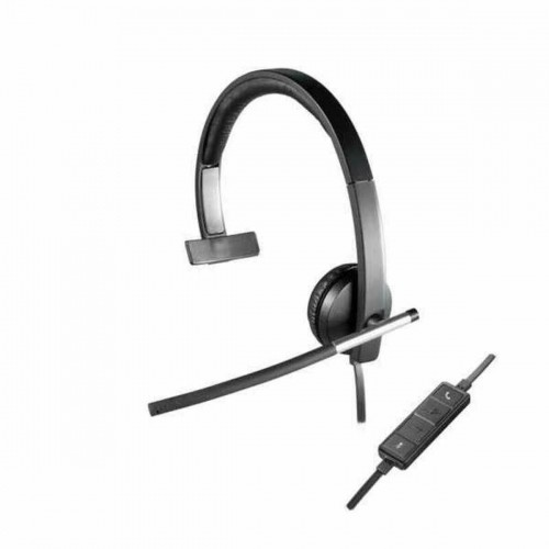 Headphones with Microphone Logitech H650e Black image 1