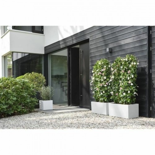Plant pot Elho 29,5 x 29,5 x 49,5 cm White Plastic Squared Modern image 1