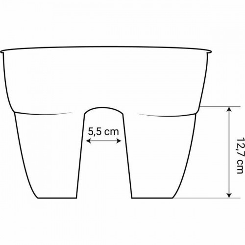 Pušķi EDA Sarkans Plastmasa Ovāls Moderns image 1