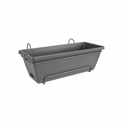 Plant pot Elho 50 cm Anthracite polypropylene Plastic Rectangular image 1