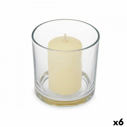 Acorde Aromātiska svece 10 x 10 x 10 cm (6 gb.) Stikls Vaniļa image 1
