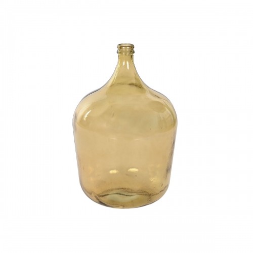 Vase Home ESPRIT Yellow Recycled glass 36 x 36 x 56 cm image 1