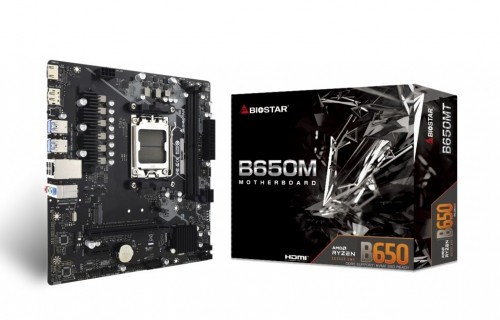 Biostar B650MT motherboard AMD B650 Socket AM5 micro ATX image 1