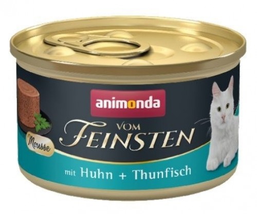 ANIMONDA Vom Feinsten Mousse Chicken and Tuna - wet cat food - 85 g image 1