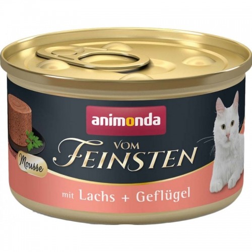 ANIMONDA Vom Feinsten Mousse Salmon and Poultry - wet cat food - 85 g image 1
