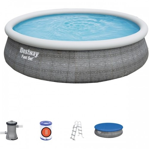 Bestway Fast Set Aufstellpool-Set, Ø 457cm x 107cm, Schwimmbad image 1