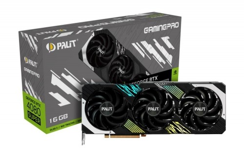 Graphics Card|PALIT|NVIDIA GeForce RTX 4080 SUPER|16 GB|GDDR6X|256 bit|PCIE 4.0 16x|GPU 2550 MHz|Triple slot Fansink|NED408S019T2-1032A image 1