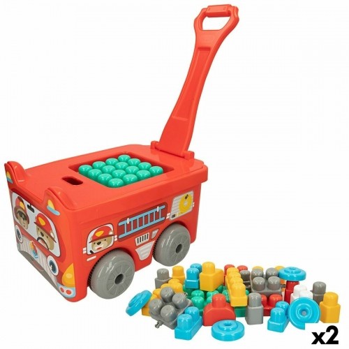 Конструкторский набор Color Block чемодан Пожарник 30 Предметы (2 штук) image 1