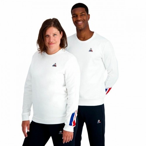 Women’s Sweatshirt without Hood Le coq sportif Tri N°1  White image 1