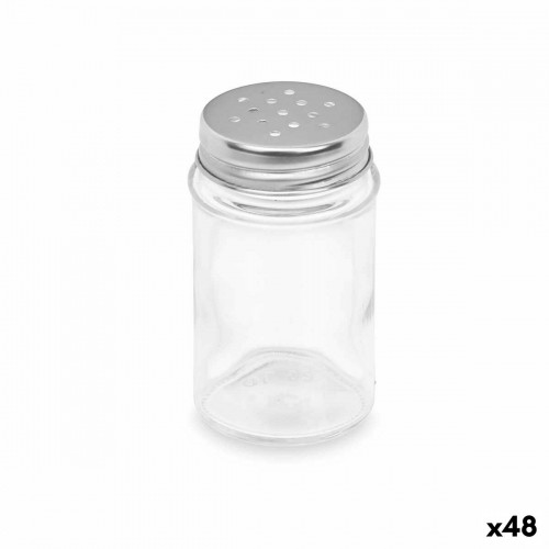 Salt and Pepper Set Transparent Glass 5 x 8,5 x 5 cm (48 Units) Circular image 1