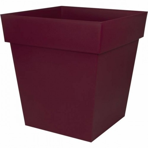 Банка Ecolux 49,5 x 49,5 x 52,5 cm Темно-красный Пластик Квадратный современный image 1