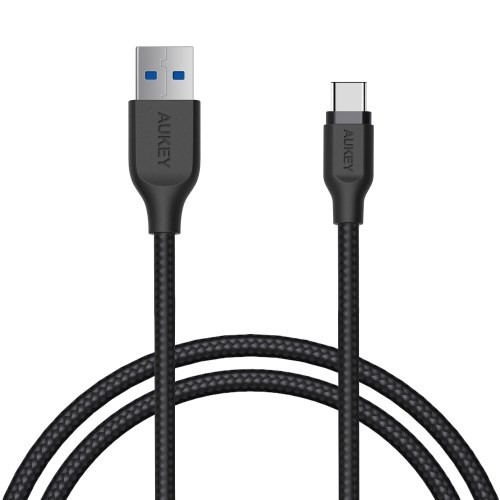 AUKEY CB-AC1 USB cable 1.2 m USB 3.2 Gen 1 (3.1 Gen 1) USB A USB C Black image 1