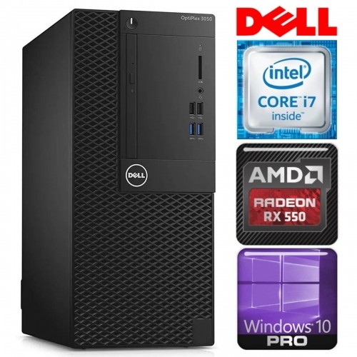 DELL 3050 Tower i7-7700 32GB 512SSD M.2 NVME+2TB RX550 4GB WIN10Pro image 1