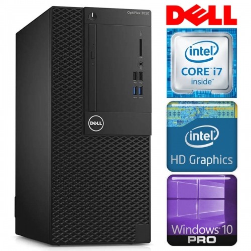 DELL 3050 Tower i7-7700 32GB 1TB SSD M.2 NVME WIN10Pro image 1