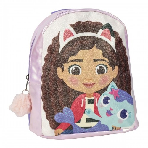 Casual Backpack Gabby's Dollhouse Pink 19 x 23 x 8 cm image 1