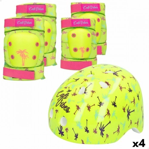 Спортивный защитный набор Colorbaby Neon Cali Vibes Жёлтый (4 штук) image 1