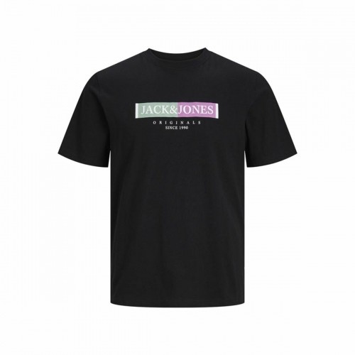 Men’s Short Sleeve T-Shirt Jack & Jones Lafayette Box Black image 1