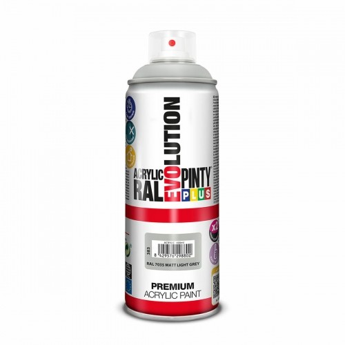 Аэрозольная краска Pintyplus Evolution RAL 7035 Светло-серый 400 ml матовый image 1