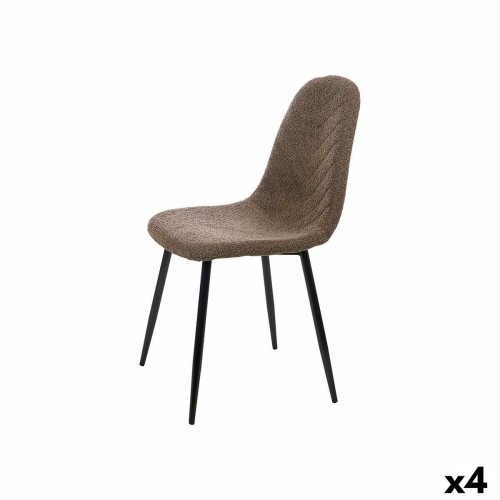 Chair Brown Cloth Fleece 45 x 89 x 53 cm (4 Units) image 1