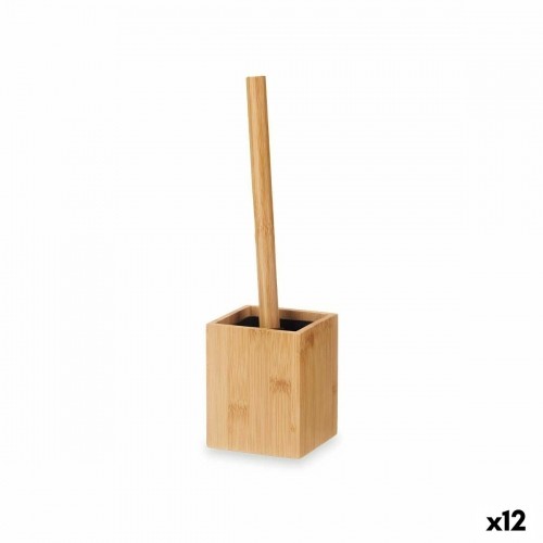 Toilet Brush Bamboo Plastic 10 x 36 x 10 cm (12 Units) image 1