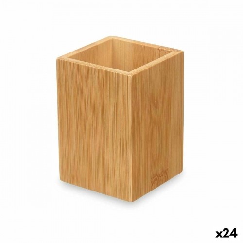 Berilo Zobu birstu turētājs Dabisks Bambuss Plastmasa 6,8 x 9,7 x 6,8 cm (24 gb.) image 1