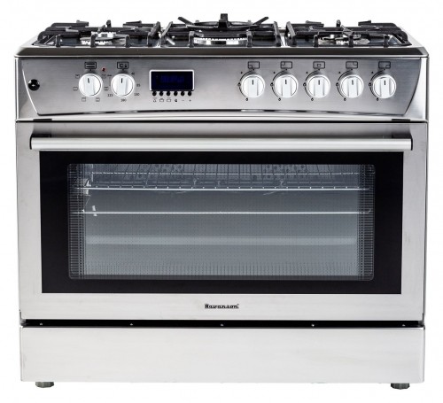 Gas-electric Cooker Ravanson KWGE-K90 Cheff Modern (silver) image 1