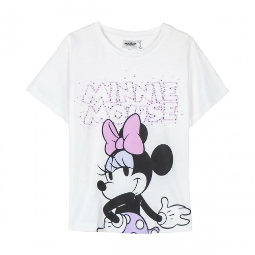 Детский Футболка с коротким рукавом Minnie Mouse Белый image 1