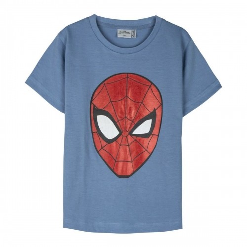 Krekls ar Īsām Piedurknēm Bērniem Spider-Man Zils image 1