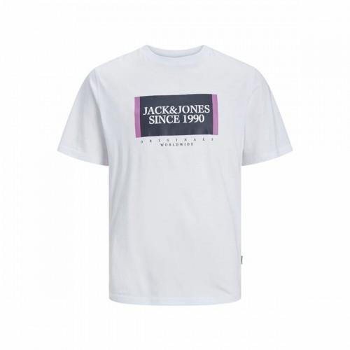Men’s Short Sleeve T-Shirt Jack & Jones Lafayette Box White image 1