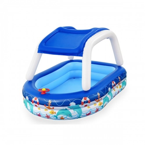 Inflatable Paddling Pool for Children Bestway Multicolour 213 x 155 x 132 cm Ship image 1