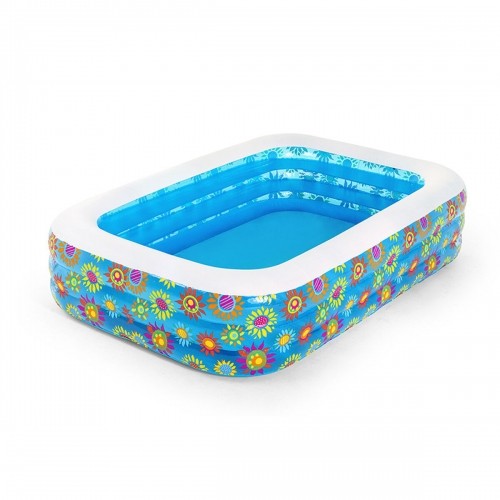 Inflatable Paddling Pool for Children Bestway Multicolour 229 x 152 x 56 cm Floral image 1
