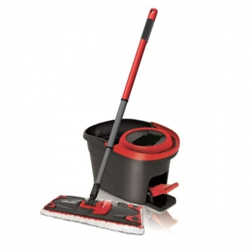 Mop with Bucket Vileda Ultramax Black Red Plastic Fibre image 1