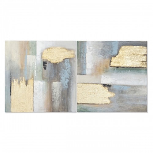 Glezna Home ESPRIT Abstrakts Moderns 80 x 3 x 80 cm (2 gb.) image 1