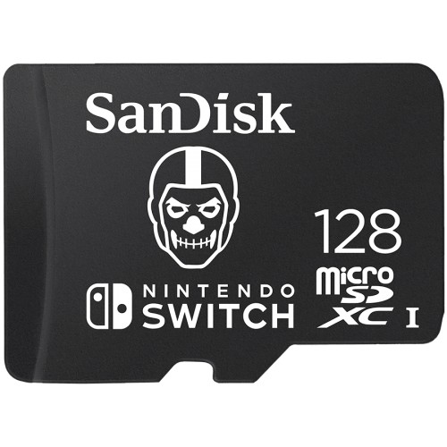 SanDisk Nintendo MicroSD UHS I Card - Fortnite Edition, Skull Trooper, 128GB, EAN: 619659199739 image 1