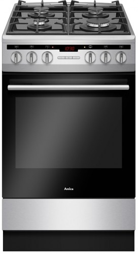 Amica 57GcES3.33HZpTaA(Xx) Freestanding cooker Gas Stainless steel A image 1