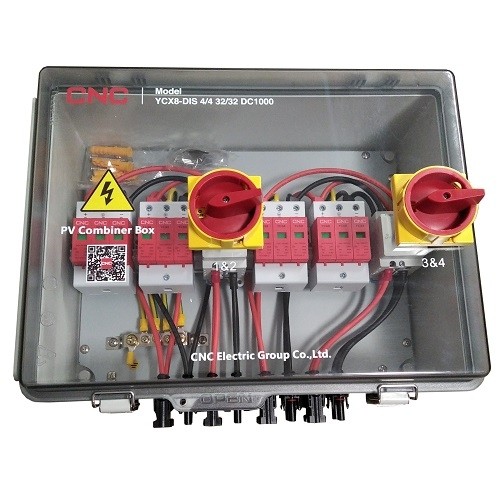 CNC PV Combiner Box, DC 4in-4out, IP66 image 1