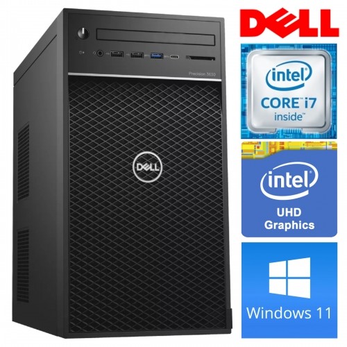 DELL 3630 Tower i7-8700K 8GB 1TB SSD M.2 NVME+2TB WIN11Pro image 1