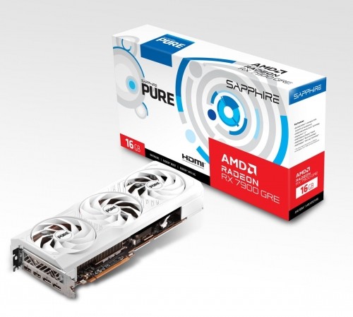 Sapphire Radeon RX 7900 GRE Pure - 16GB GDDR6, 2x HDMI, 2x DP, lite retail image 1