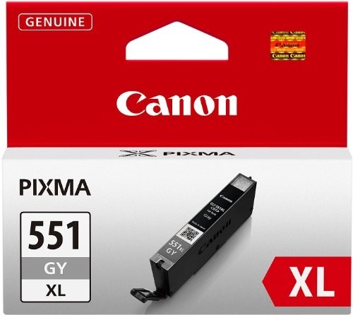 Tintes kasete Canon CLI-551GY XL, 6447B001, pelēka image 1