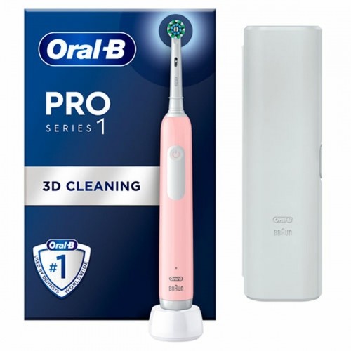 Электрическая зубная щетка Oral-B Pro 1 Розовый image 1