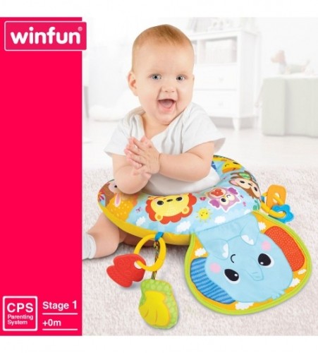 Winfun Подушка-Слоненок с музыкой и интерактивными элементами c 0 мес CB47253 image 1