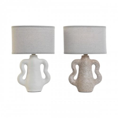 Настольная лампа Home ESPRIT Белый Бежевый Керамика 40 W 220 V 22 x 22 x 34 cm (2 штук) image 1