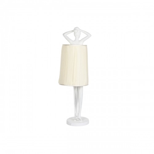 Grīdas lampa Home ESPRIT Balts Sveķi 50 W 220 V 46 x 41 x 137,5 cm image 1